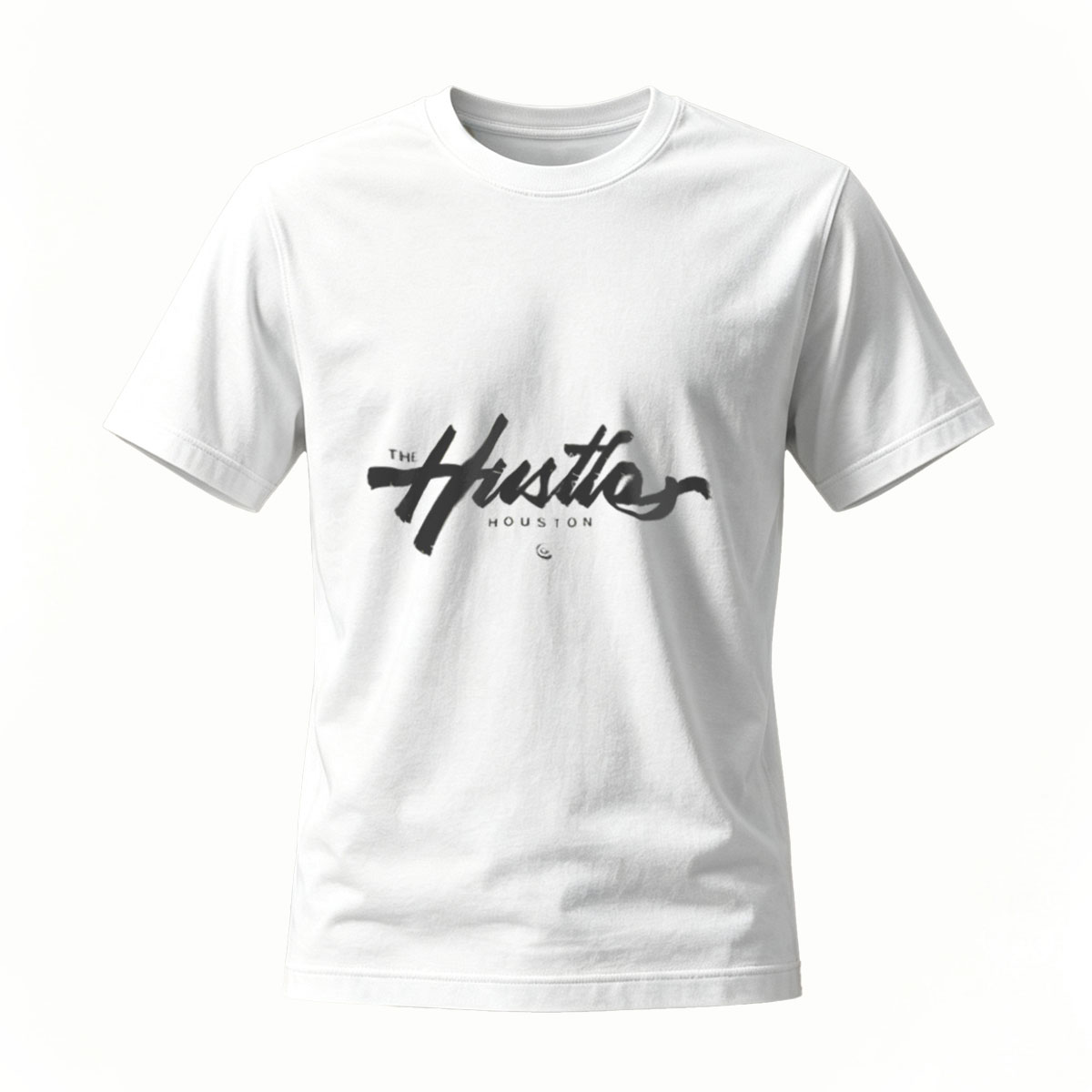 Black T-Shirt Men's Casual Wear Minimalist Design Fashion Top - Image 2