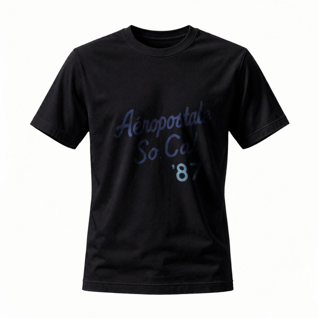 Aeropostale So Cal 87 Men's T-Shirt Black Casual Wear