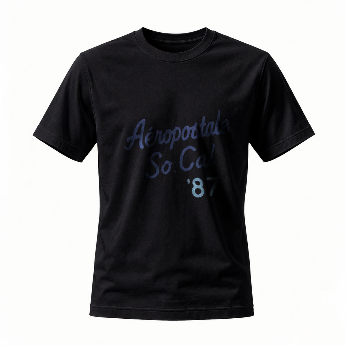 Aeropostale So Cal 87 Men's T-Shirt Black Casual Wear