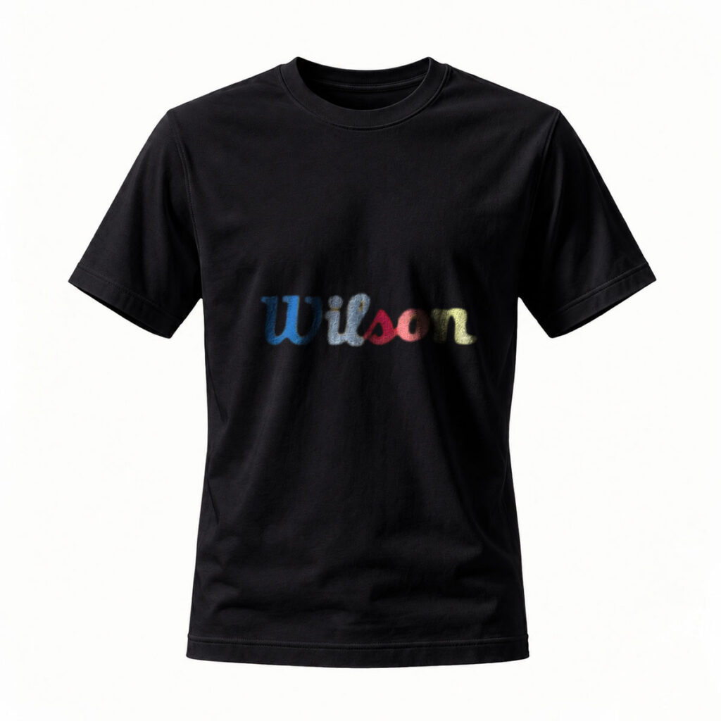 Wilson Logo T-Shirt Men's Black Casual Wear