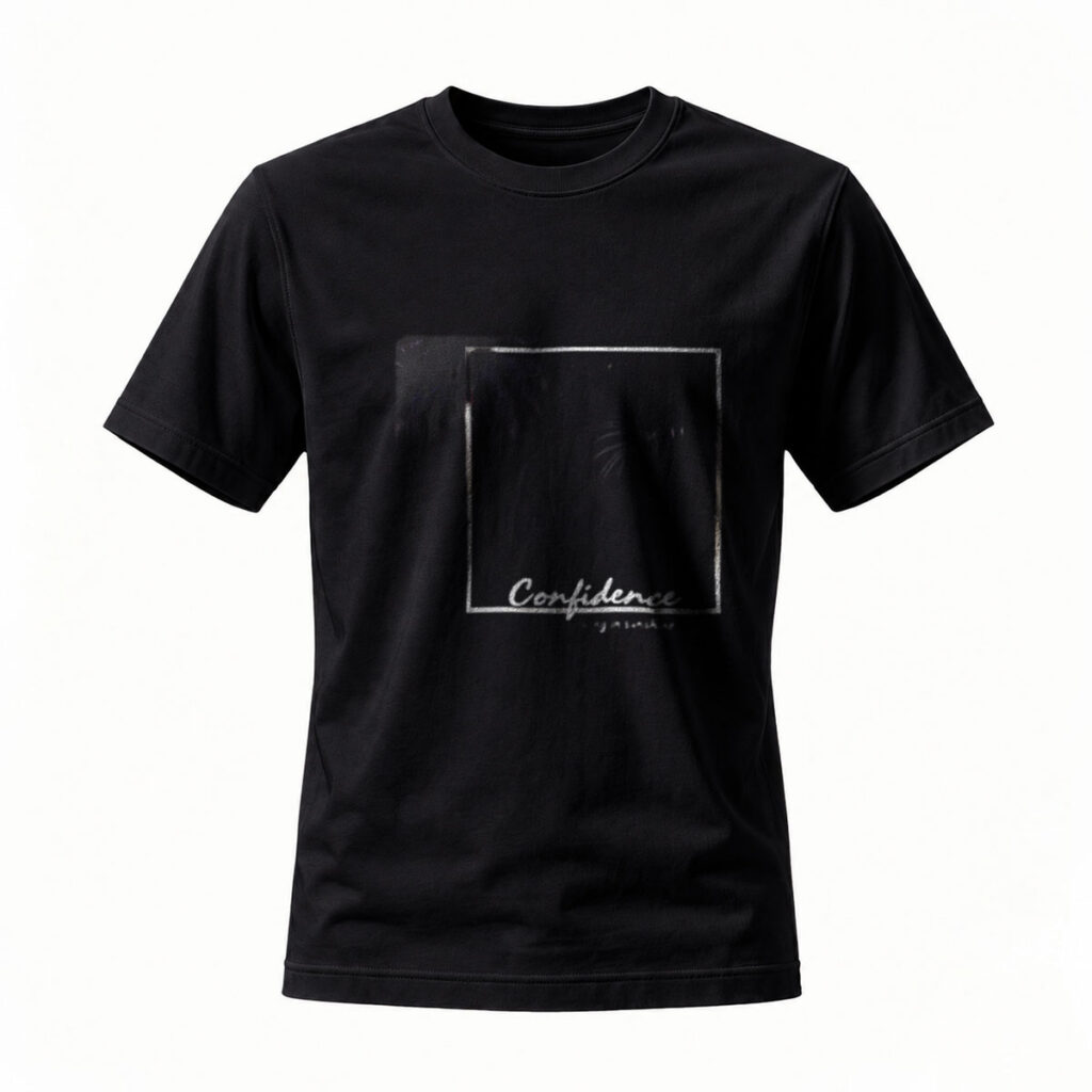 Confidence Print Men's T-Shirt Fashion Statement Wear