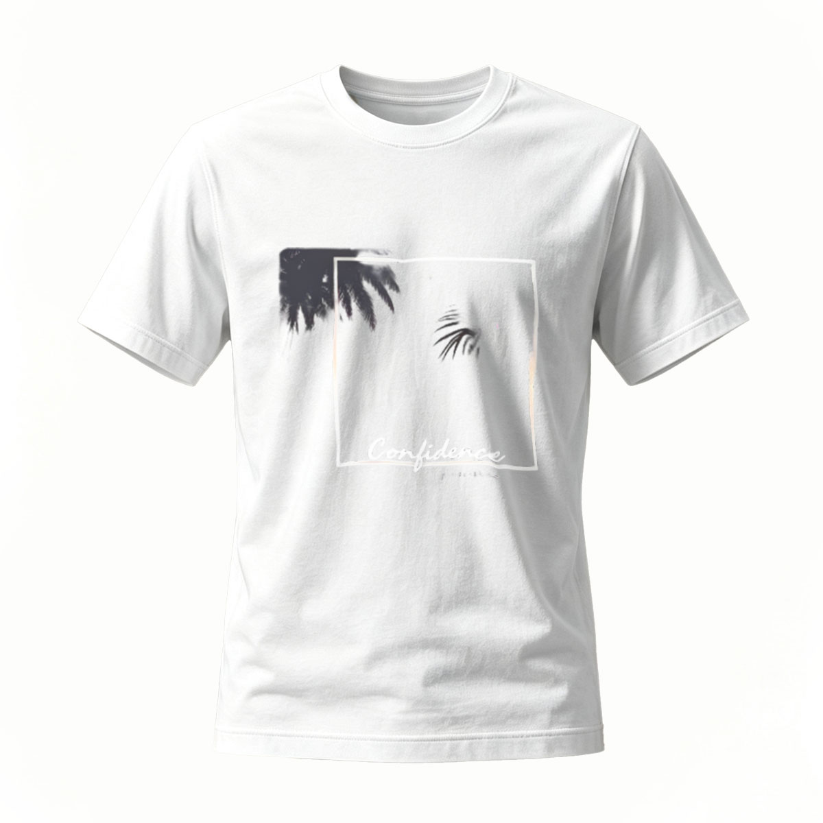 Confidence Print Men's T-Shirt Fashion Statement Wear - Image 2