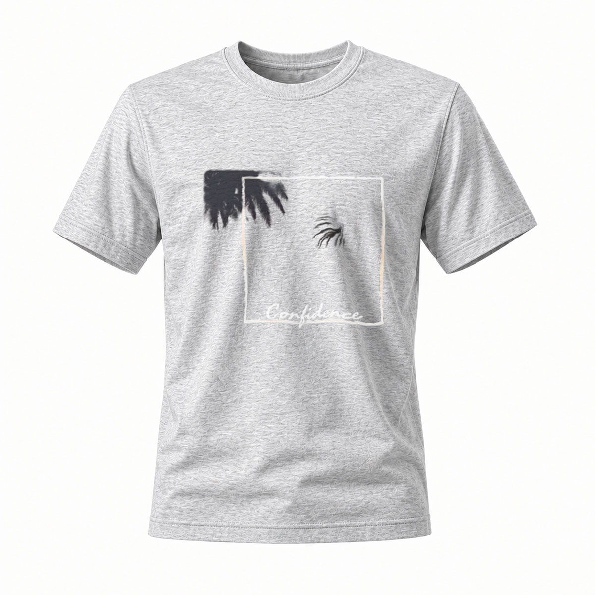 Confidence Print Men's T-Shirt Fashion Statement Wear - Image 3