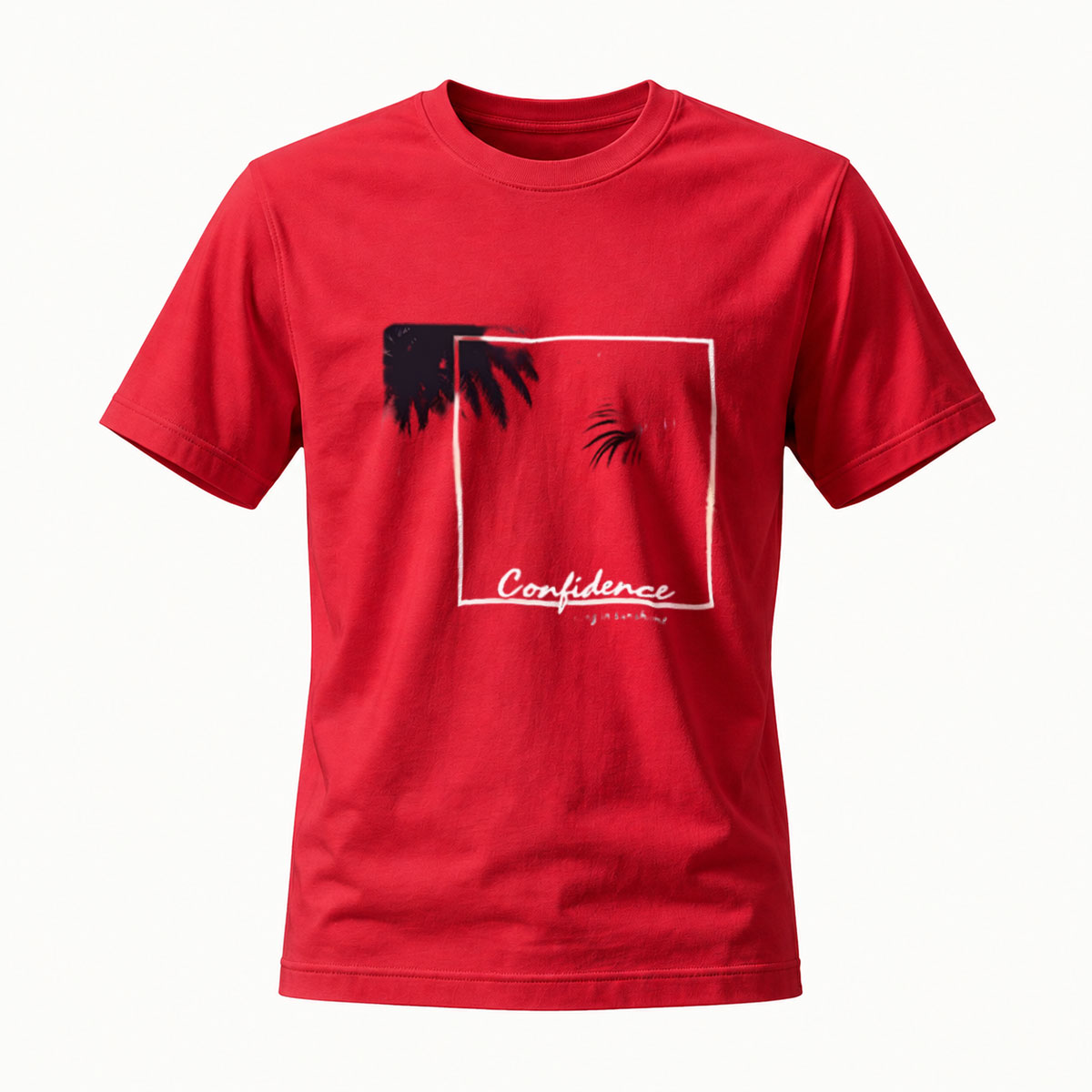 Confidence Print Men's T-Shirt Fashion Statement Wear - Image 5