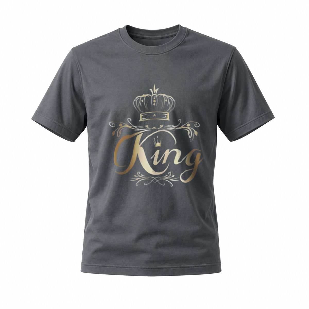 King Crown Gold Print Men's T-Shirt Fashion Casual Wear - Image 6