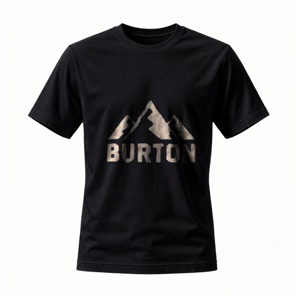 Burton Mountain Logo T-Shirt Men's Black Outdoor Wear
