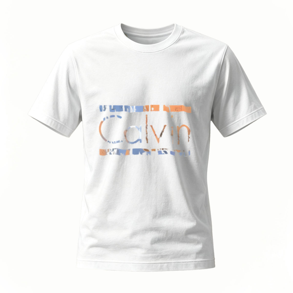 Calvin Printed Black T-Shirt Men's Casual Wear - Image 2