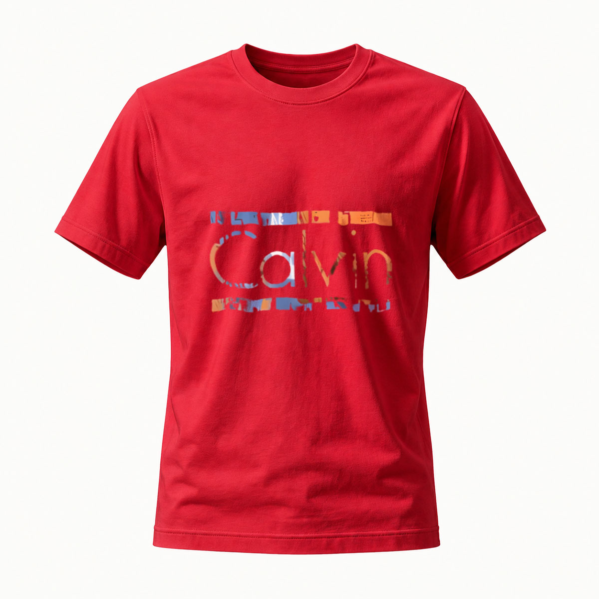 Calvin Printed Black T-Shirt Men's Casual Wear - Image 5