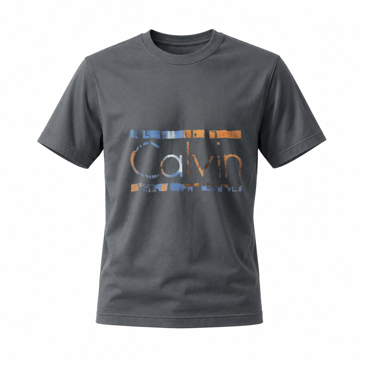 Calvin Printed Black T-Shirt Men's Casual Wear - Image 6