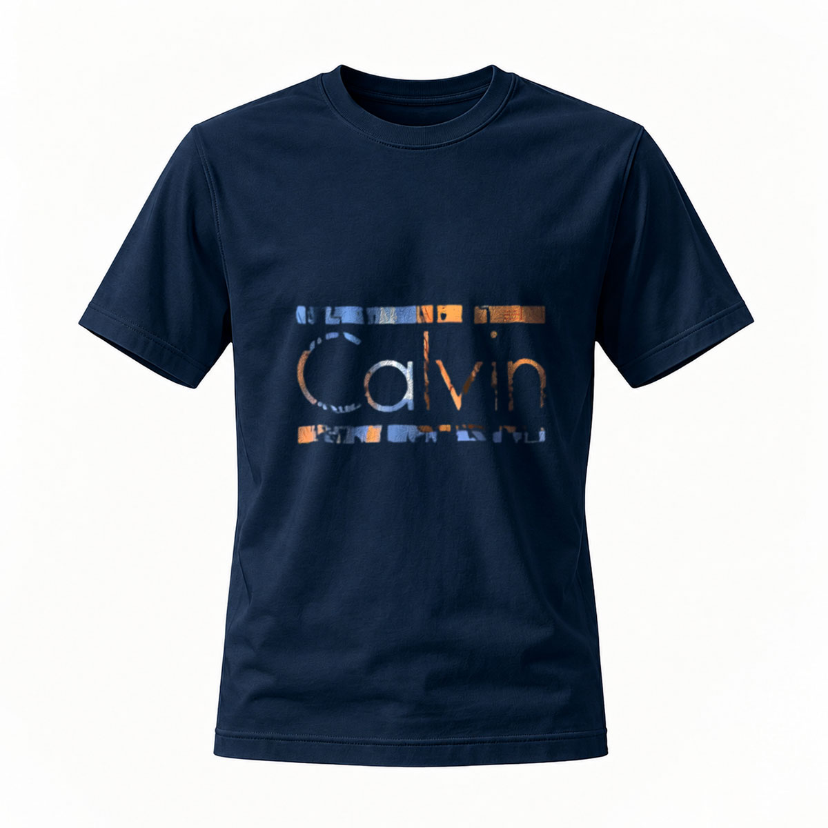 Calvin Printed Black T-Shirt Men's Casual Wear - Image 7