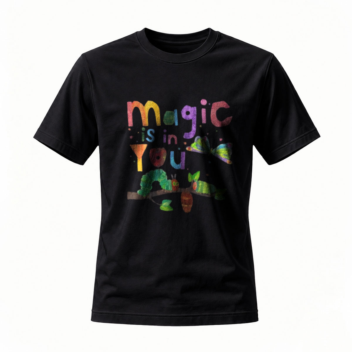 Magic is in You Colorful Caterpillar T-Shirt for Kids