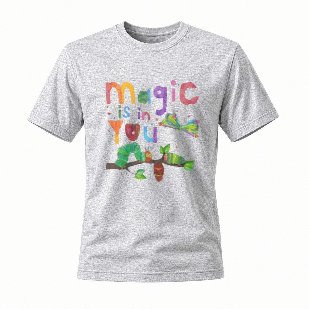 Magic is in You Colorful Caterpillar T-Shirt for Kids - Image 3