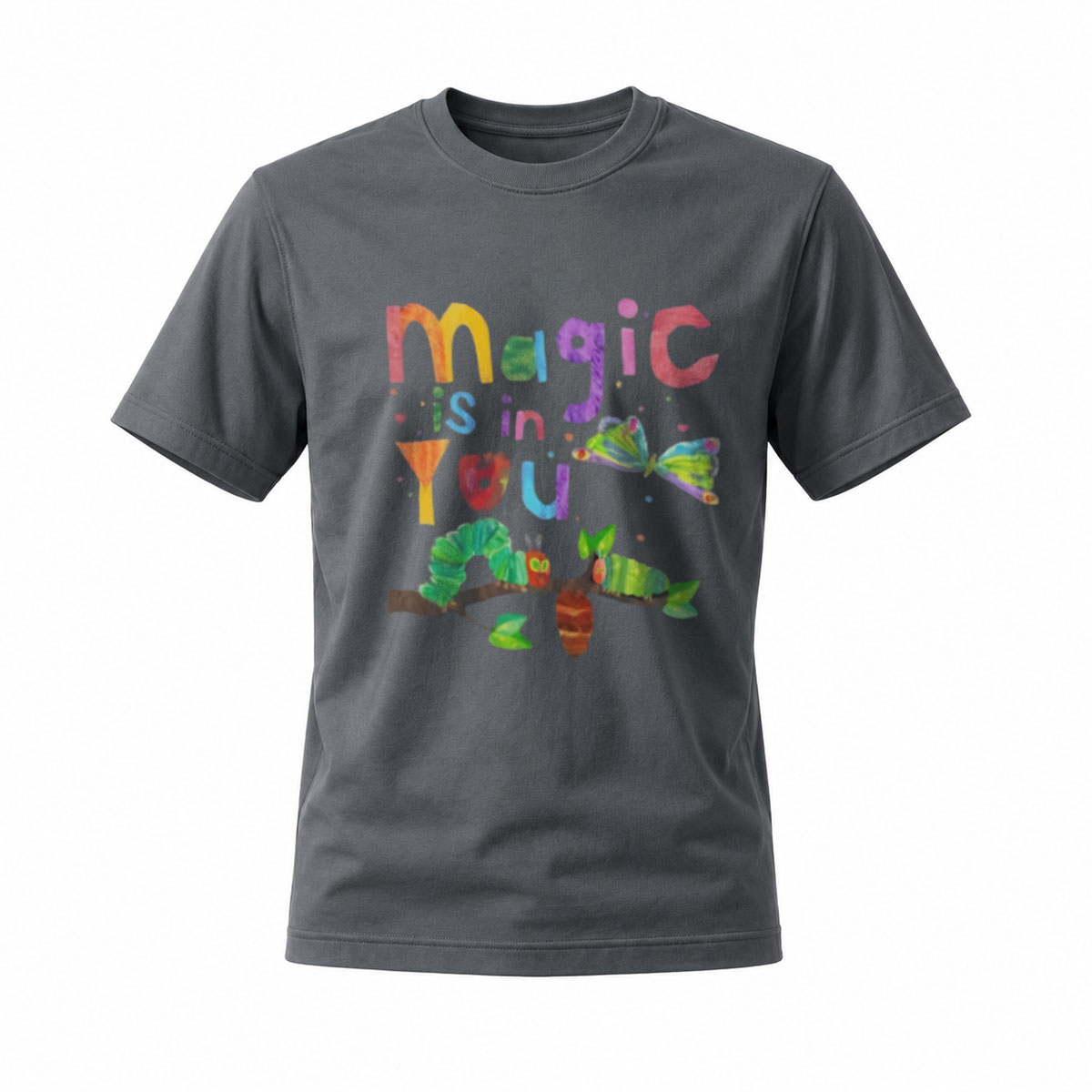 Magic is in You Colorful Caterpillar T-Shirt for Kids - Image 6