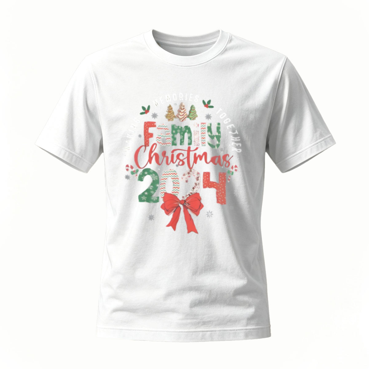 Family Christmas 2024 Making Memories Together T-Shirt - Image 2