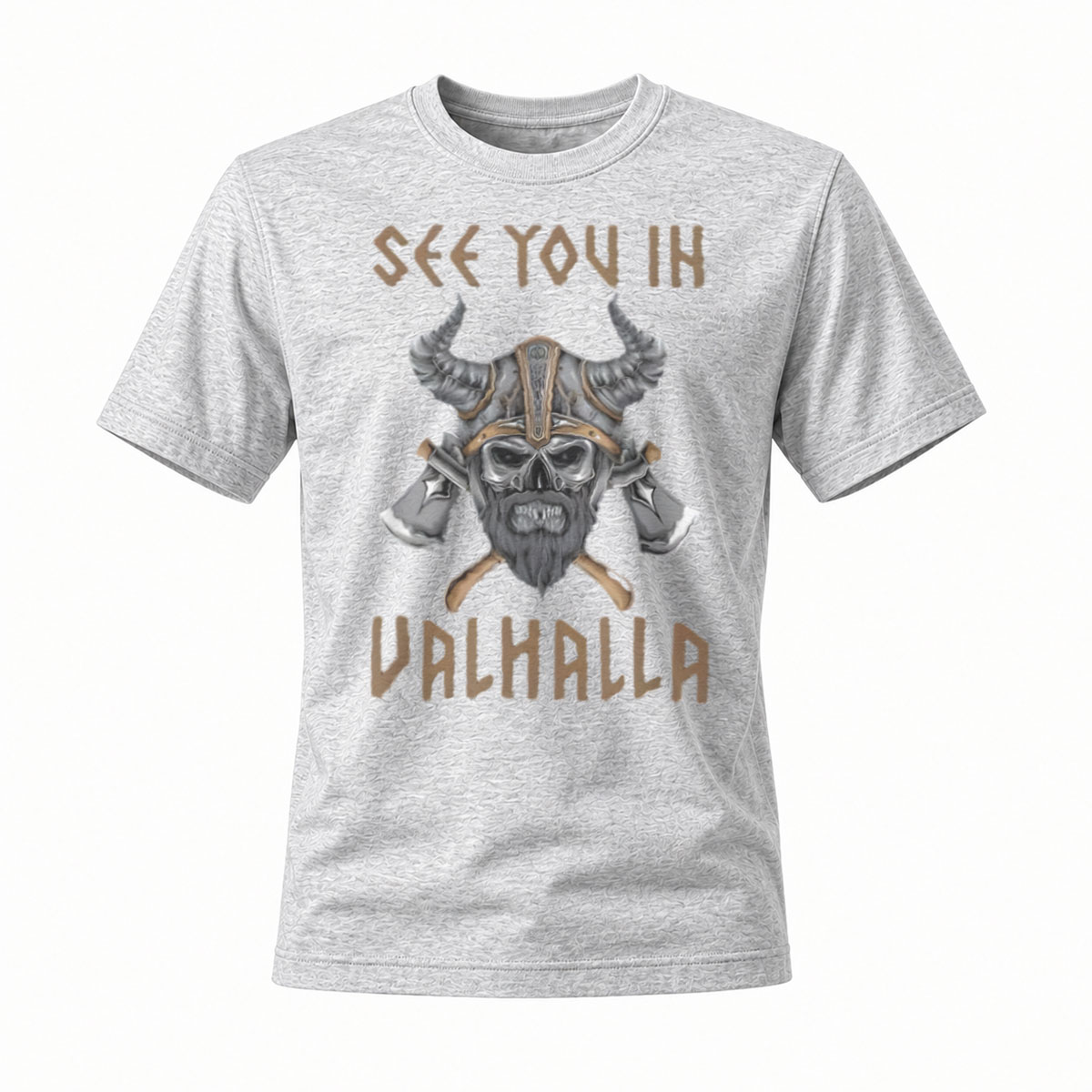 See You In Valhalla Viking Skull T-Shirt Men's Casual Wear - Image 3