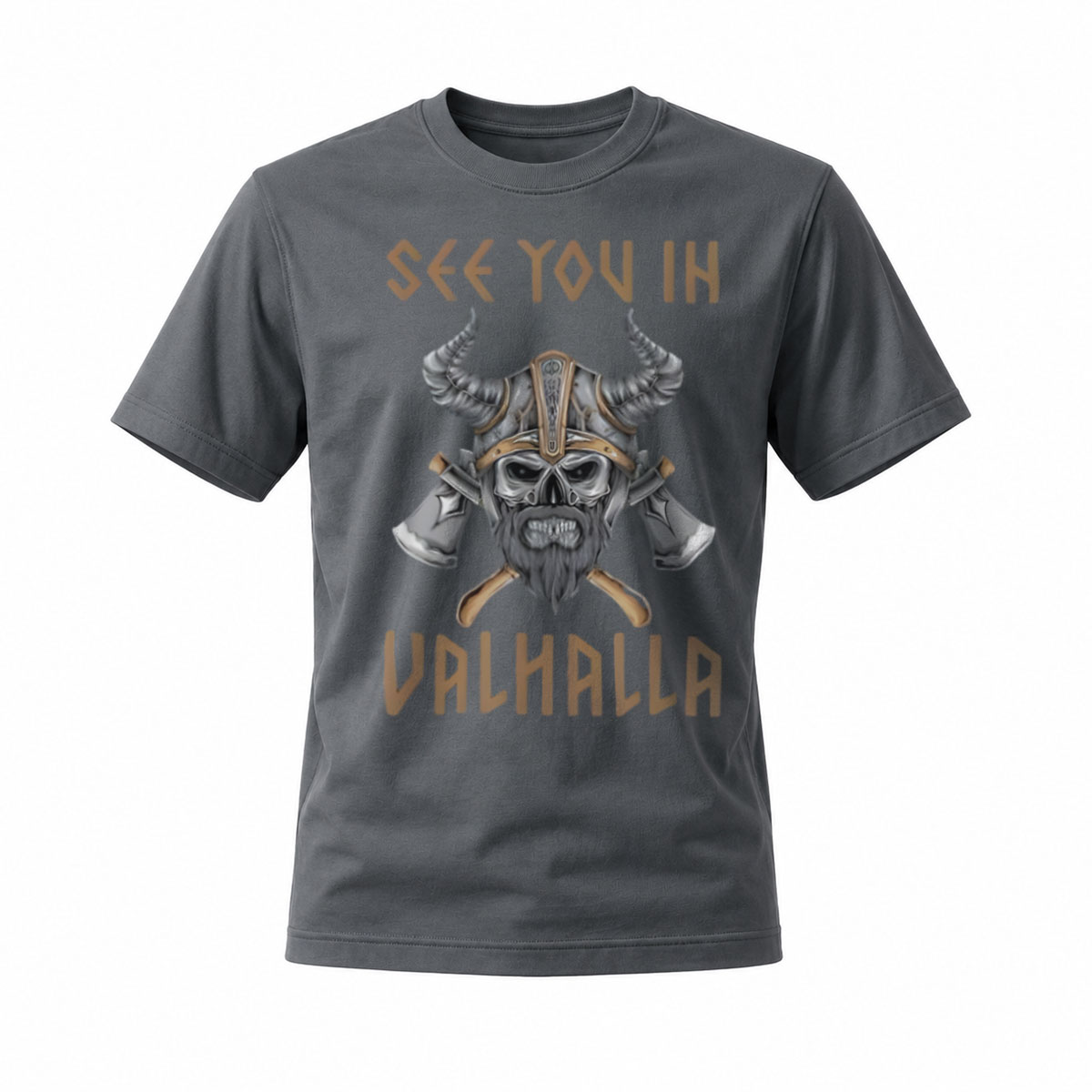 See You In Valhalla Viking Skull T-Shirt Men's Casual Wear - Image 6