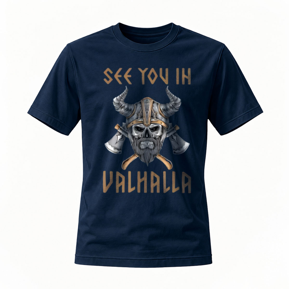 See You In Valhalla Viking Skull T-Shirt Men's Casual Wear - Image 7