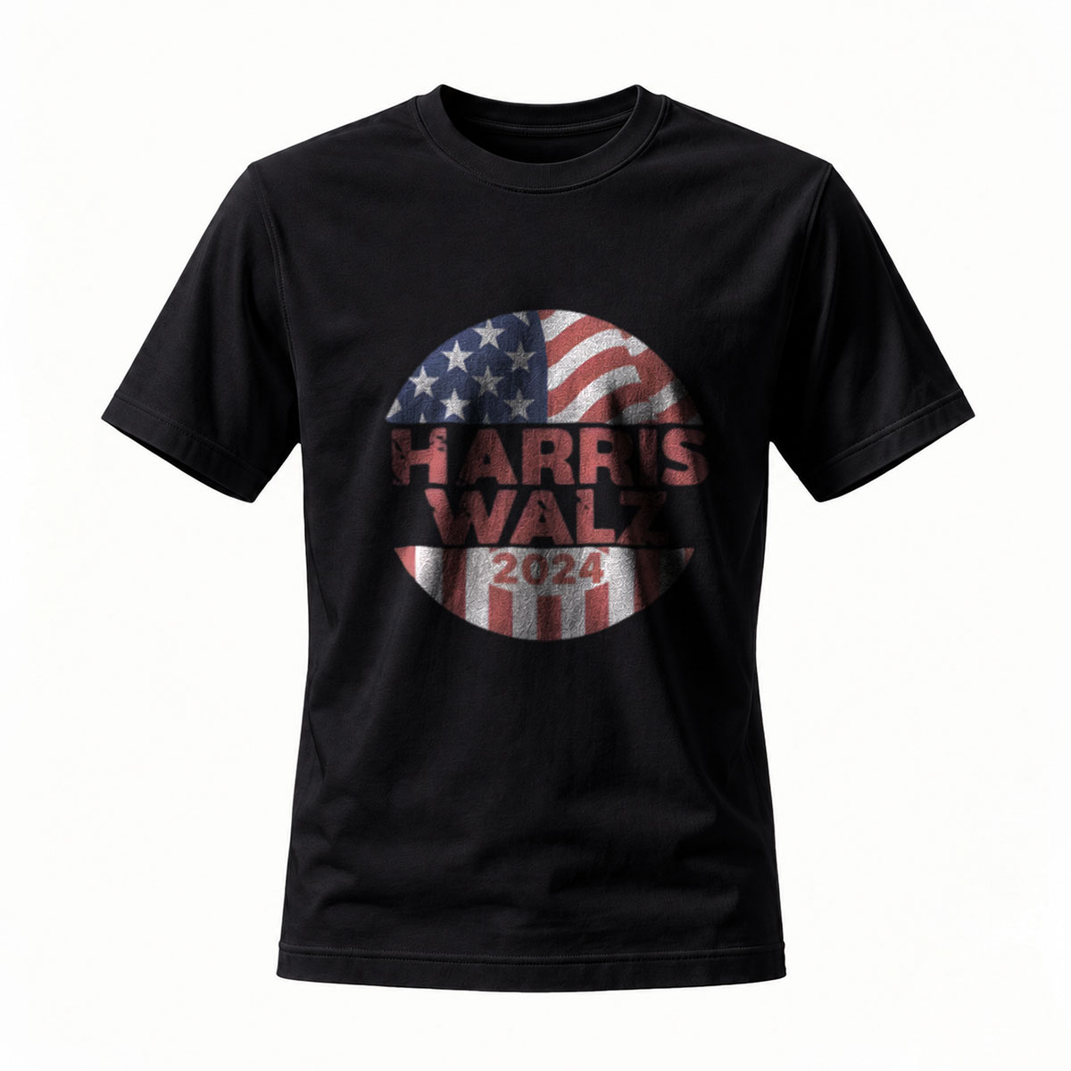 Harris Walz 2024 USA Flag Political T-Shirt Men's Women's
