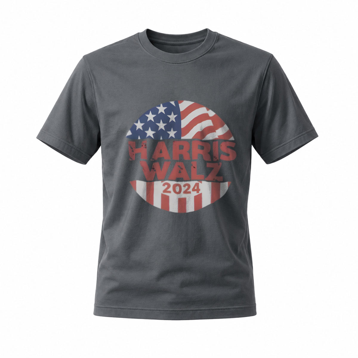 Harris Walz 2024 USA Flag Political T-Shirt Men's Women's - Image 6