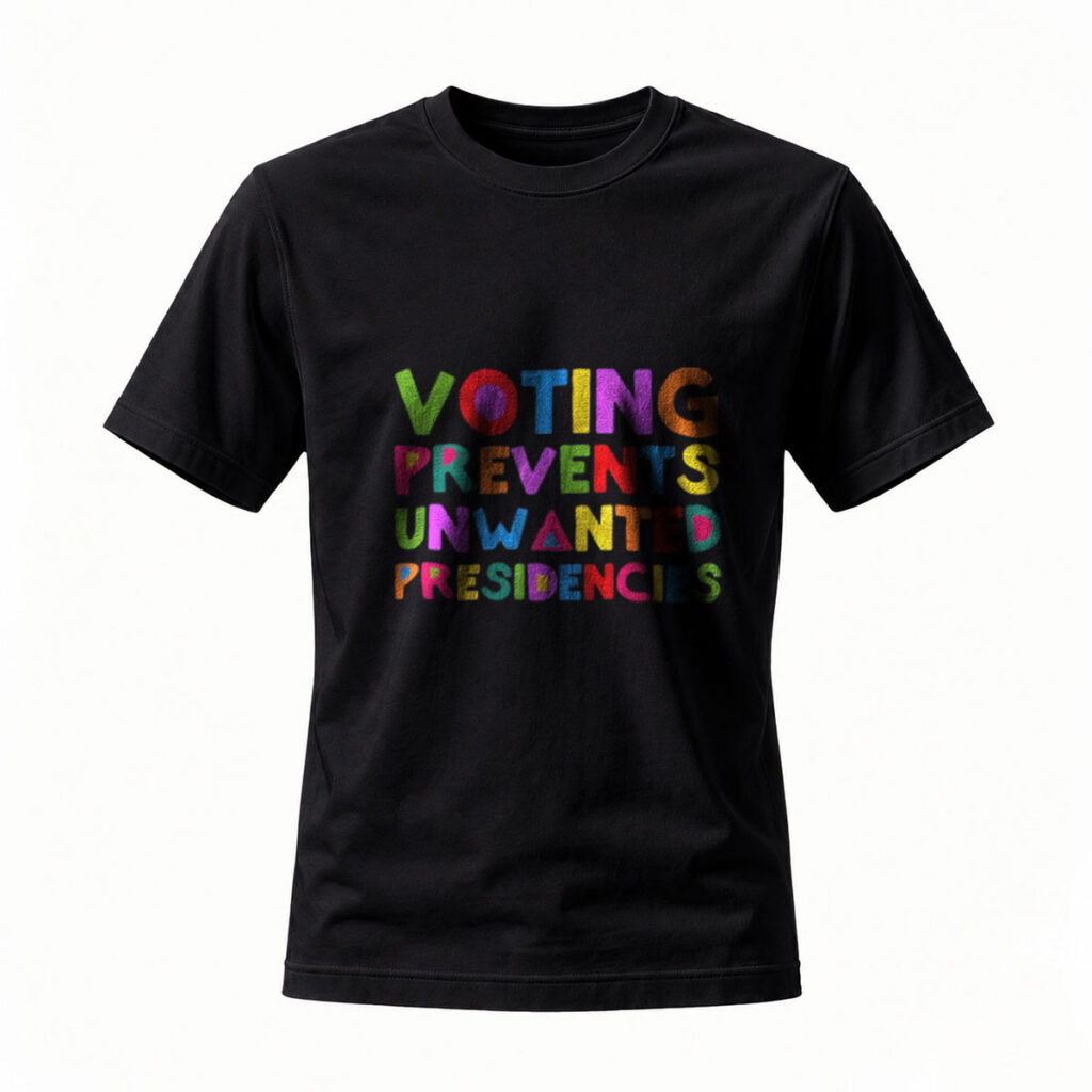 Voting Prevents Unwanted Presidencies Rainbow T-Shirt