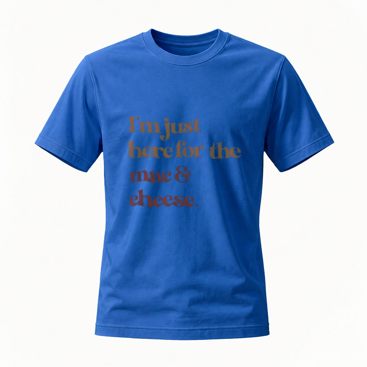 I'm Just Here for the Mac Cheese T-Shirt Men's Women's Casual Foodie Gift Wear - Image 4