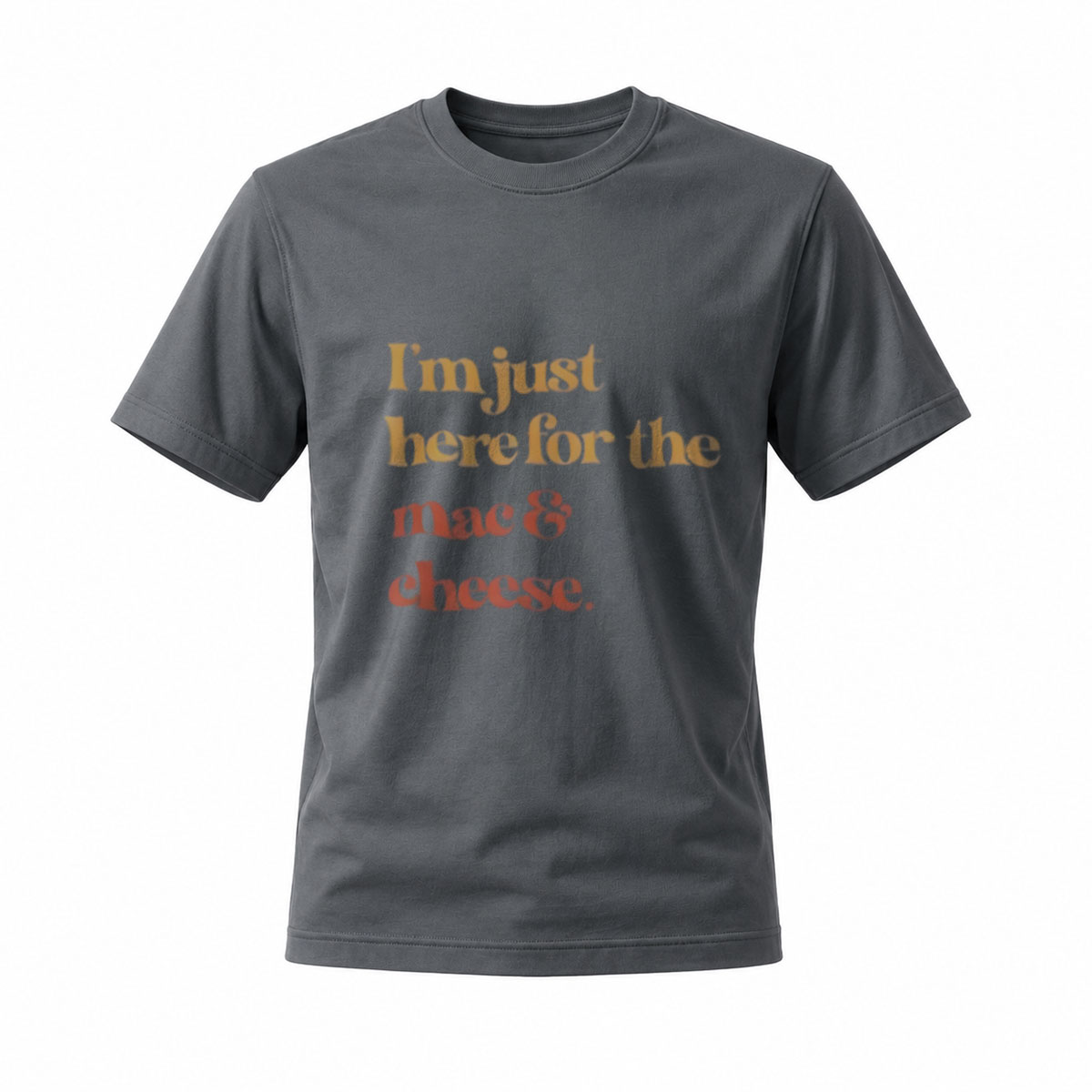 I'm Just Here for the Mac Cheese T-Shirt Men's Women's Casual Foodie Gift Wear - Image 6