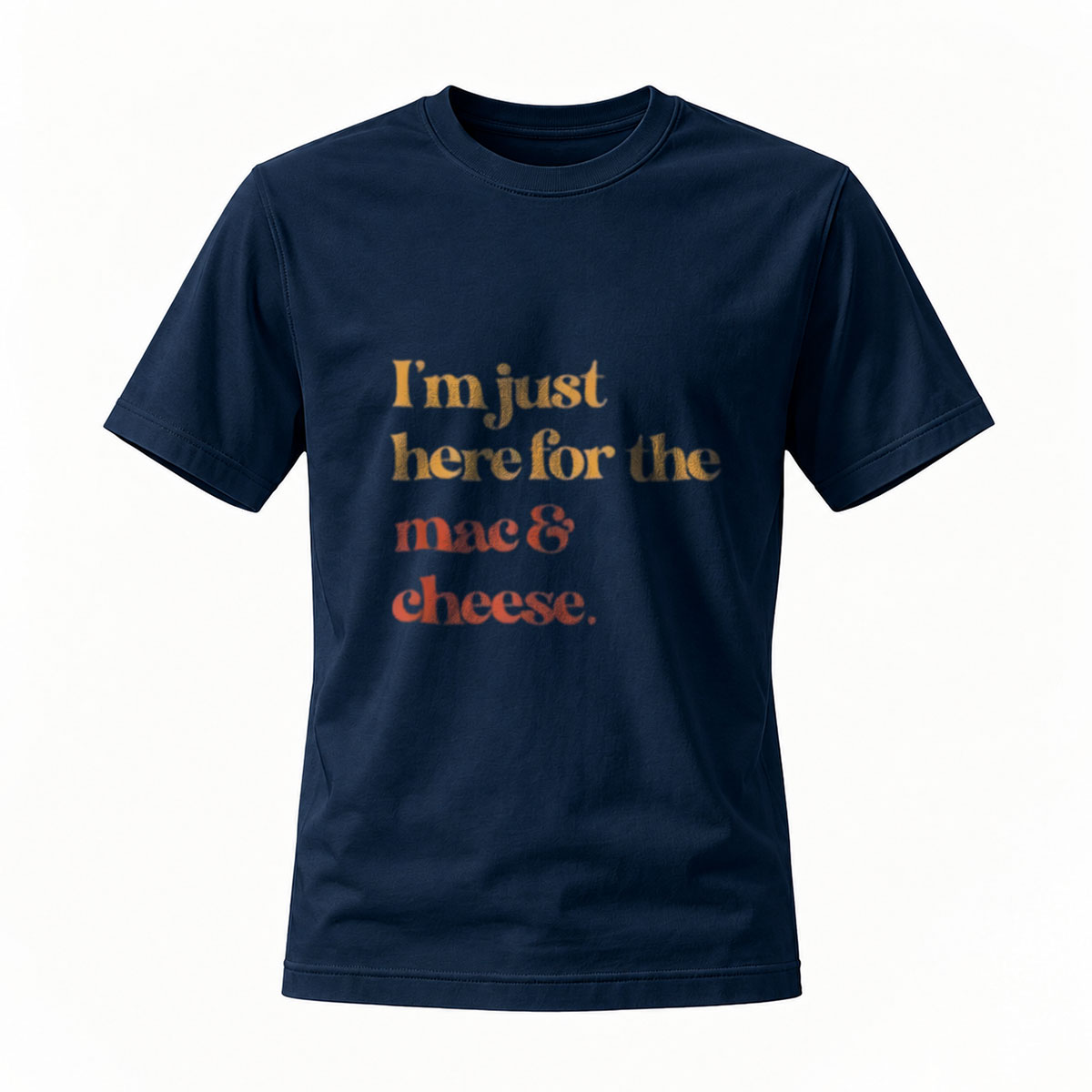 I'm Just Here for the Mac Cheese T-Shirt Men's Women's Casual Foodie Gift Wear - Image 7