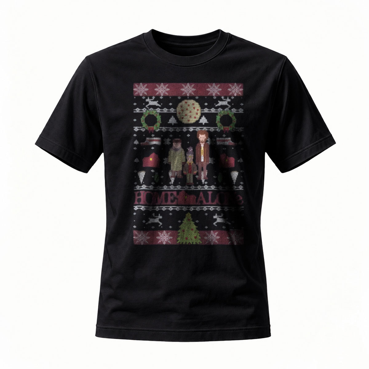 Home Alone Christmas Ugly Sweater T-Shirt Men's Holiday Gift