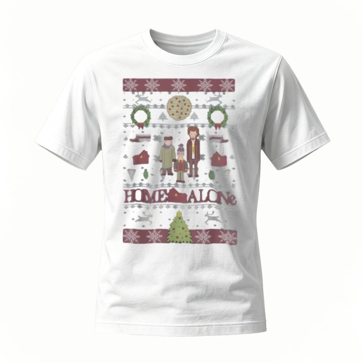 Home Alone Christmas Ugly Sweater T-Shirt Men's Holiday Gift - Image 2