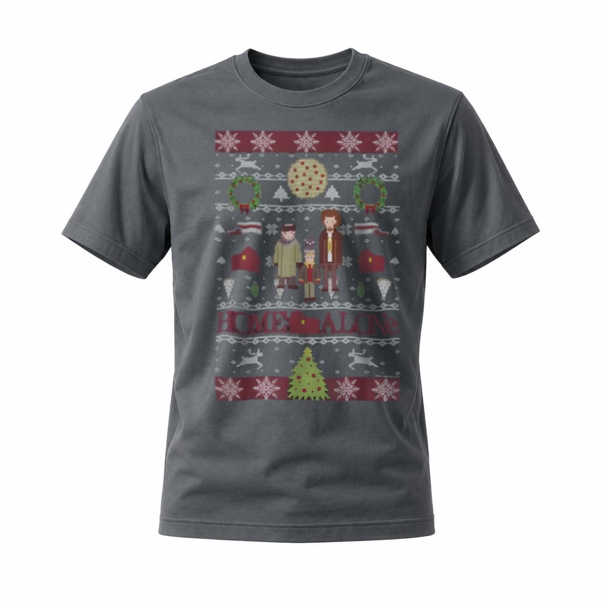 Home Alone Christmas Ugly Sweater T-Shirt Men's Holiday Gift - Image 6