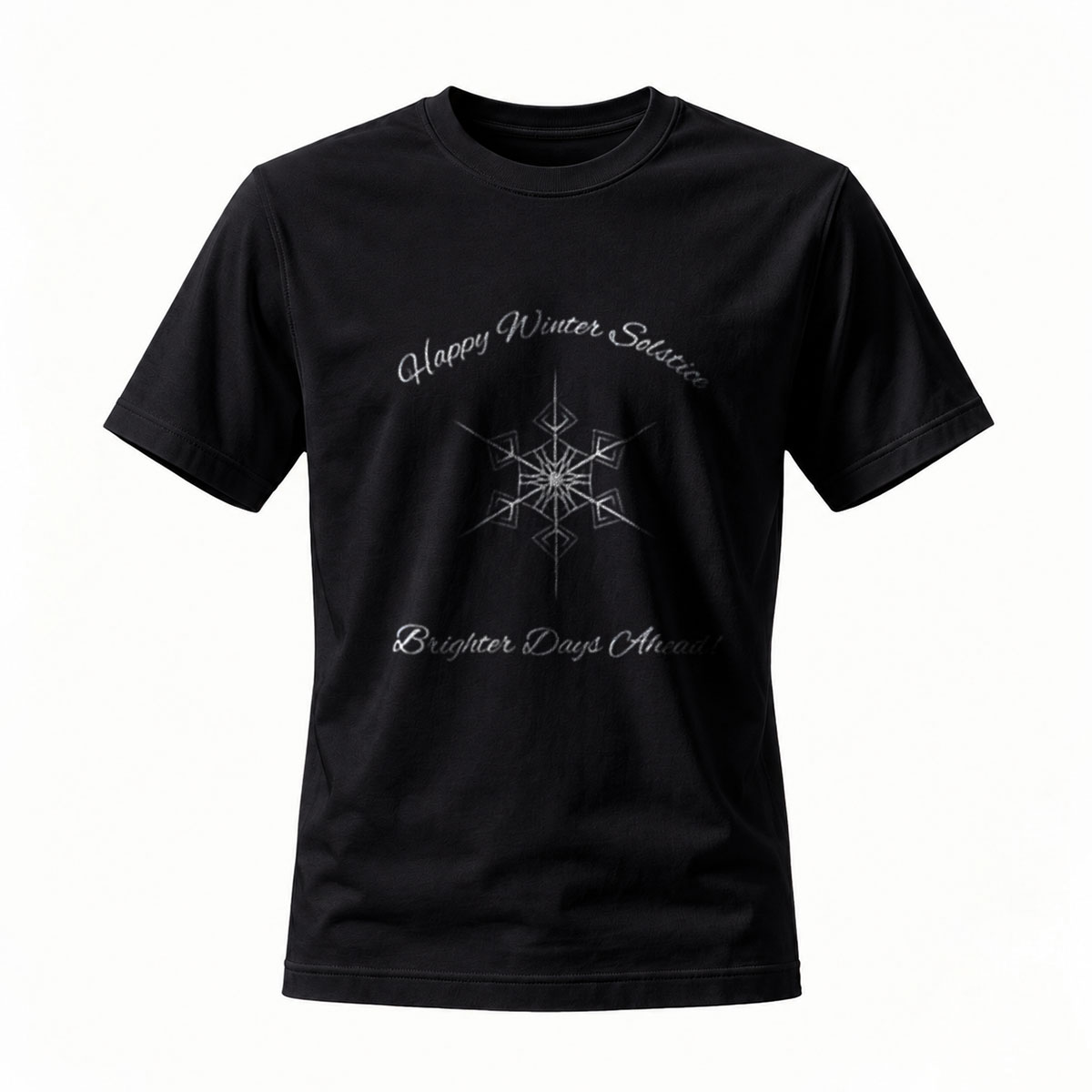 Happy Winter Solstice Snowflake T-Shirt Men's Women's Gift
