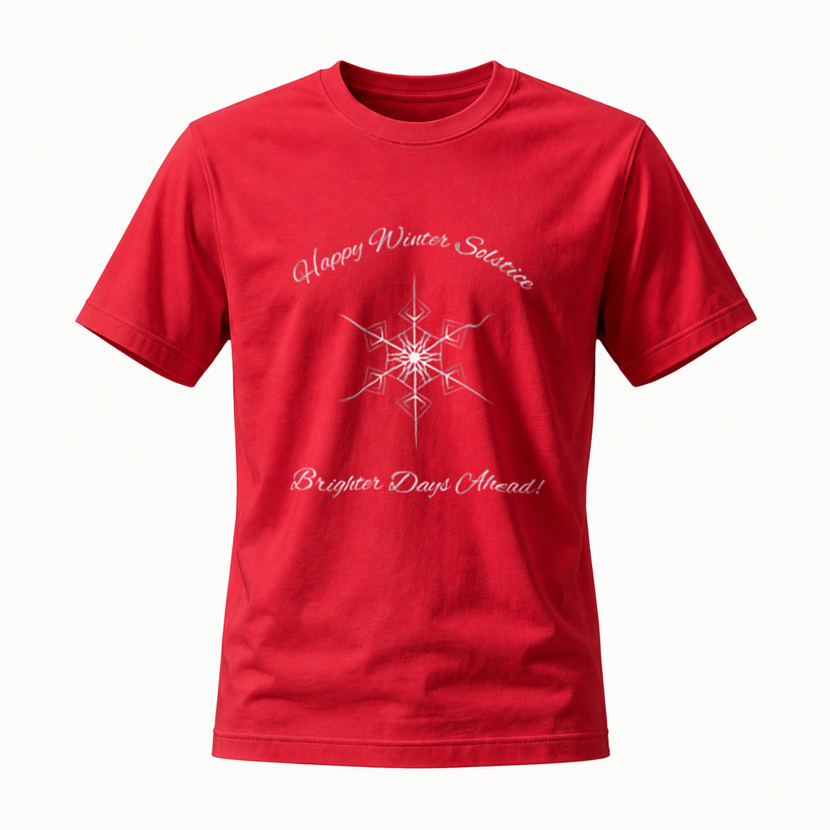 Happy Winter Solstice Snowflake T-Shirt Men's Women's Gift - Image 5