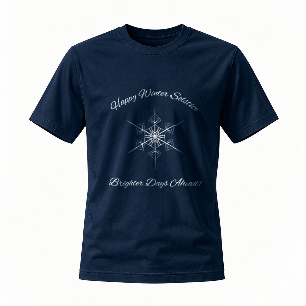 Happy Winter Solstice Snowflake T-Shirt Men's Women's Gift - Image 7