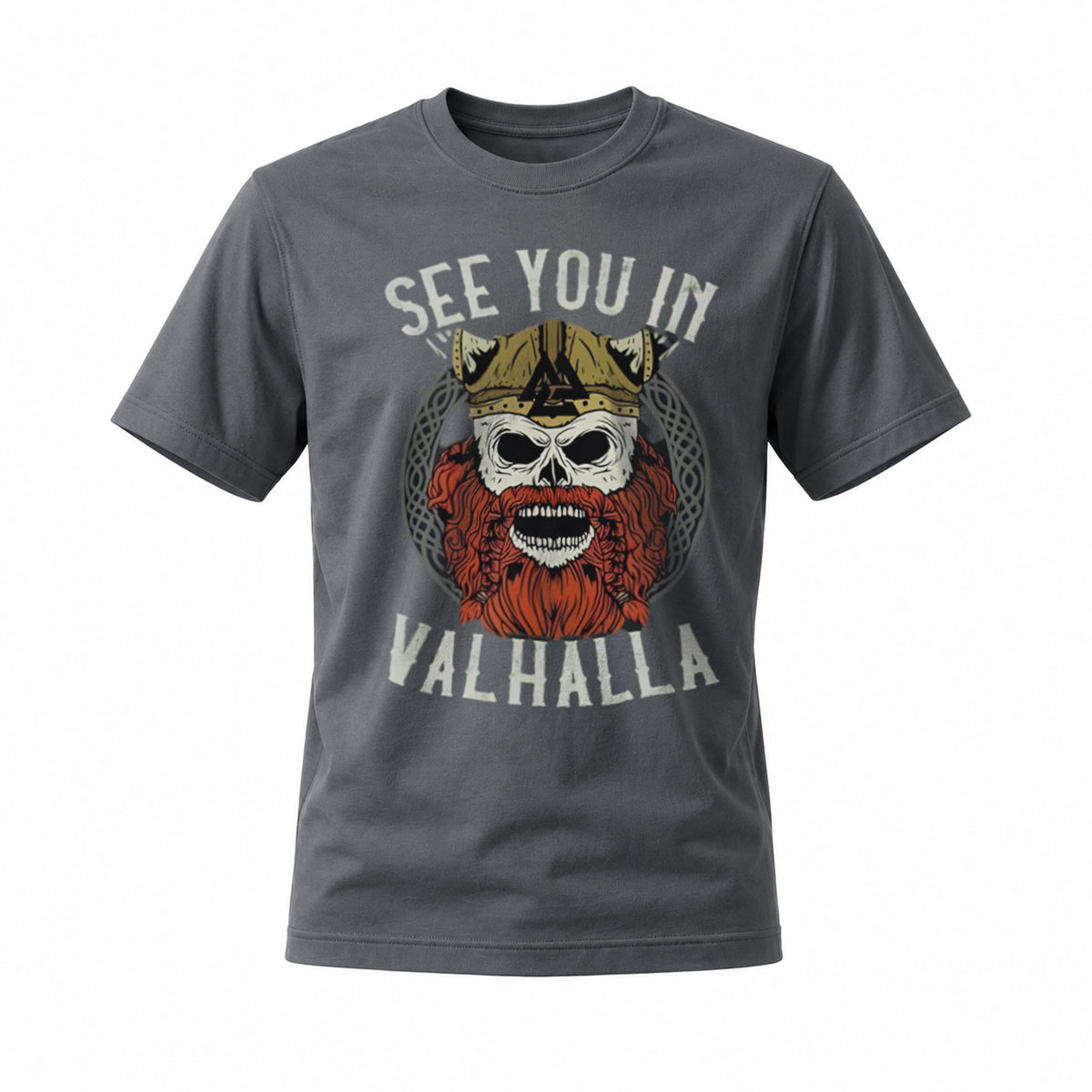 See You In Valhalla Viking Skull T-Shirt Men's Casual Wear - Image 6