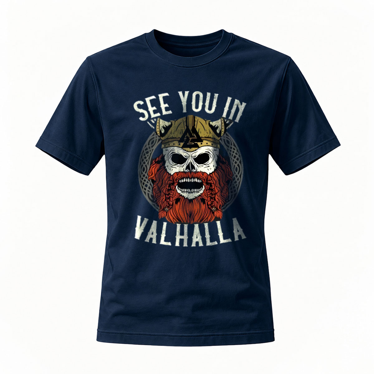 See You In Valhalla Viking Skull T-Shirt Men's Casual Wear - Image 7