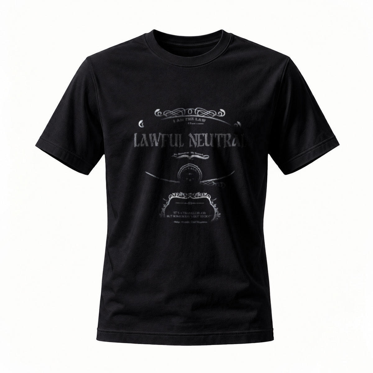 Lawful Neutral DnD T-Shirt Men's Gaming Fantasy Apparel