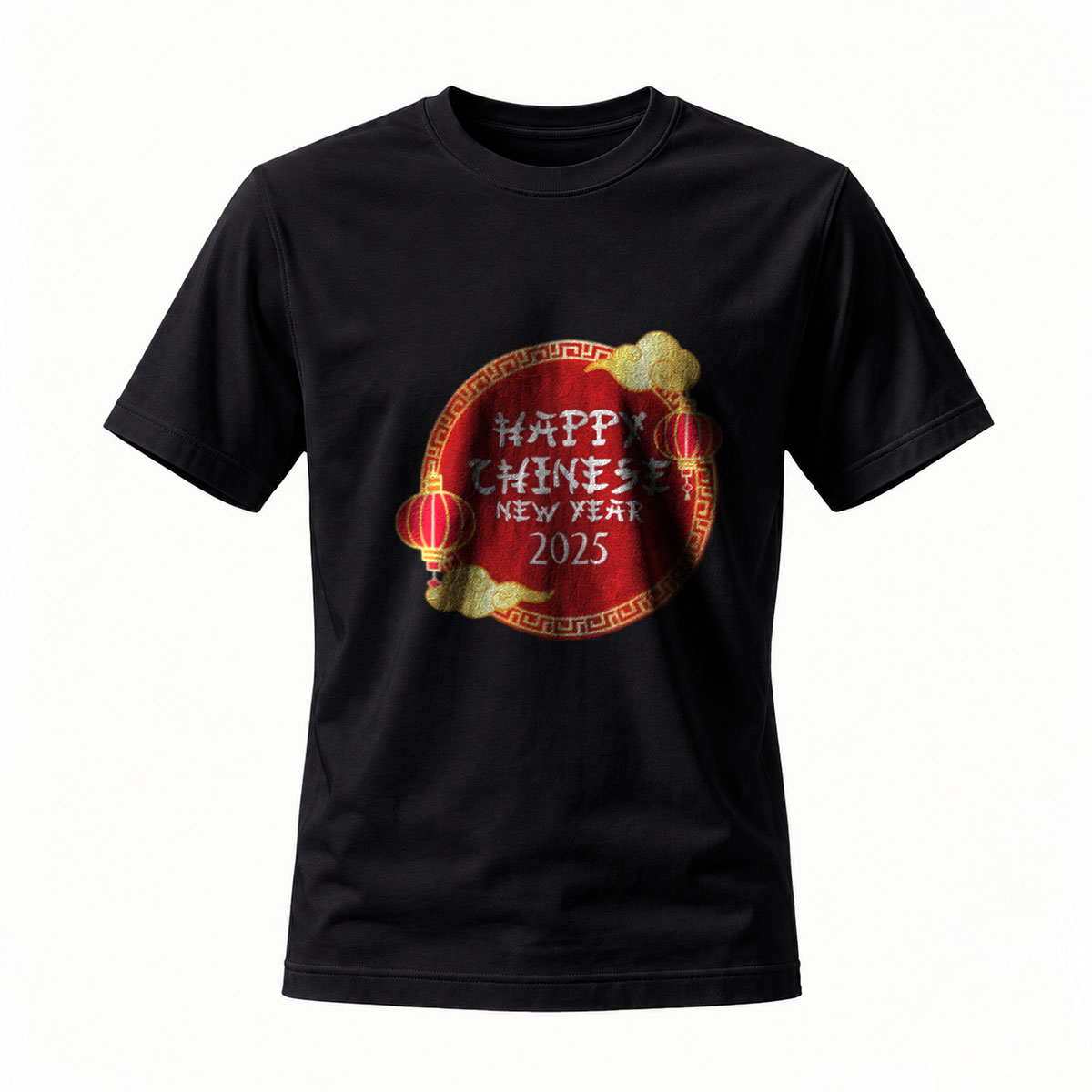 Happy Chinese New Year 2025 Men's T-Shirt Red Lantern Design