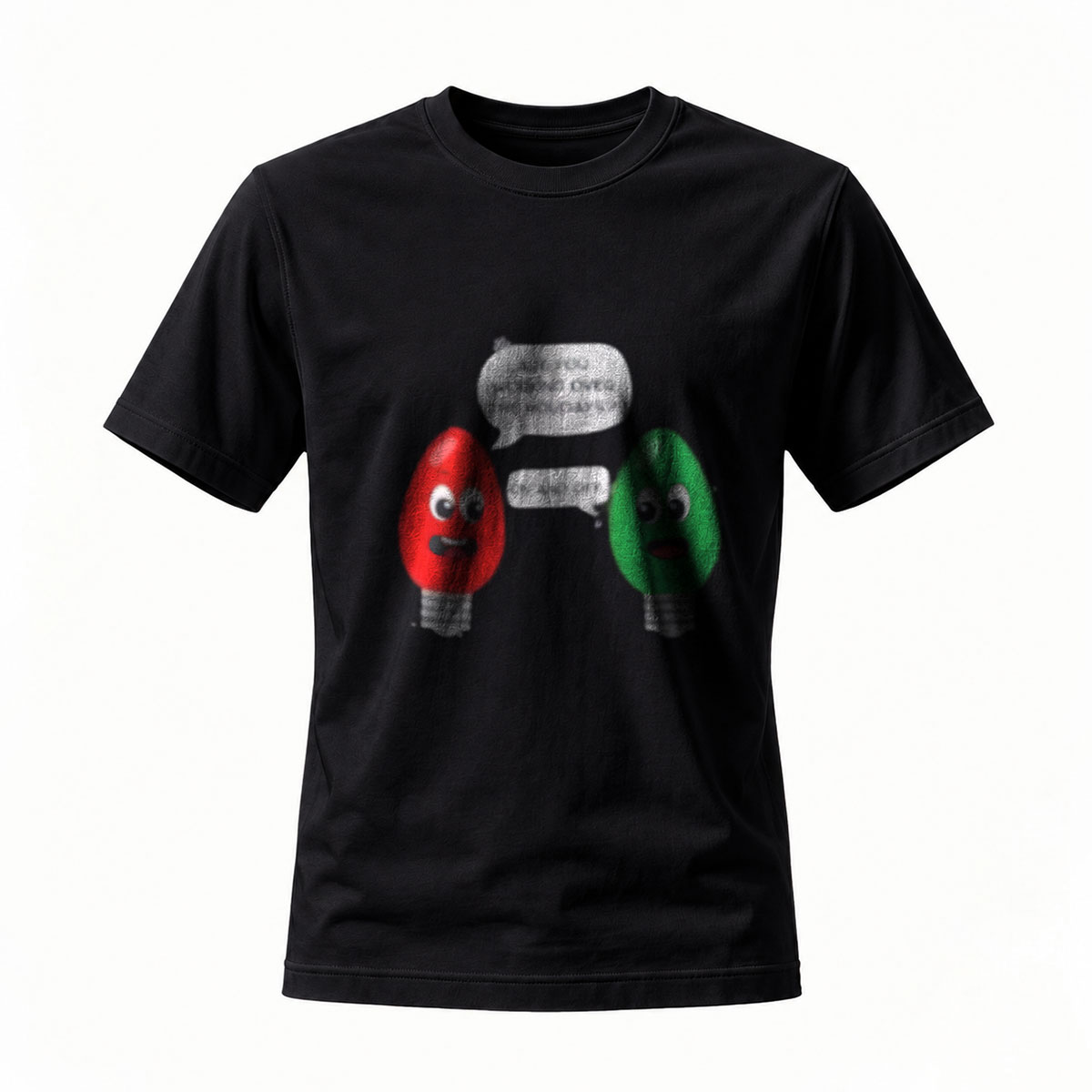 Christmas Light Bulb Funny Men's T-Shirt Holiday Gift Idea