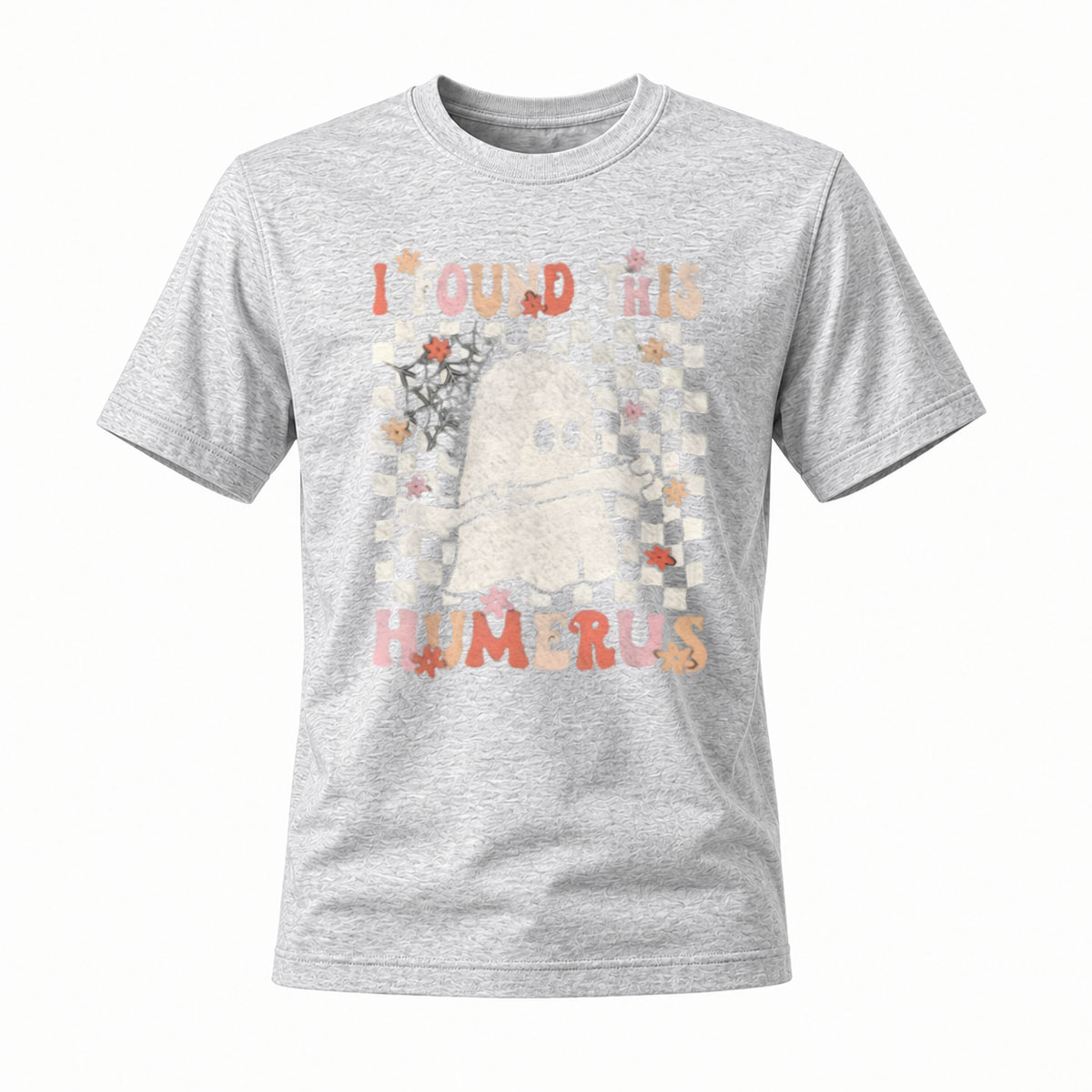I Found This Humerus Ghost Halloween Funny T-Shirt Men's - Image 3