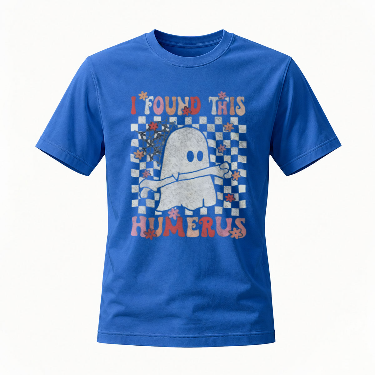I Found This Humerus Ghost Halloween Funny T-Shirt Men's - Image 4