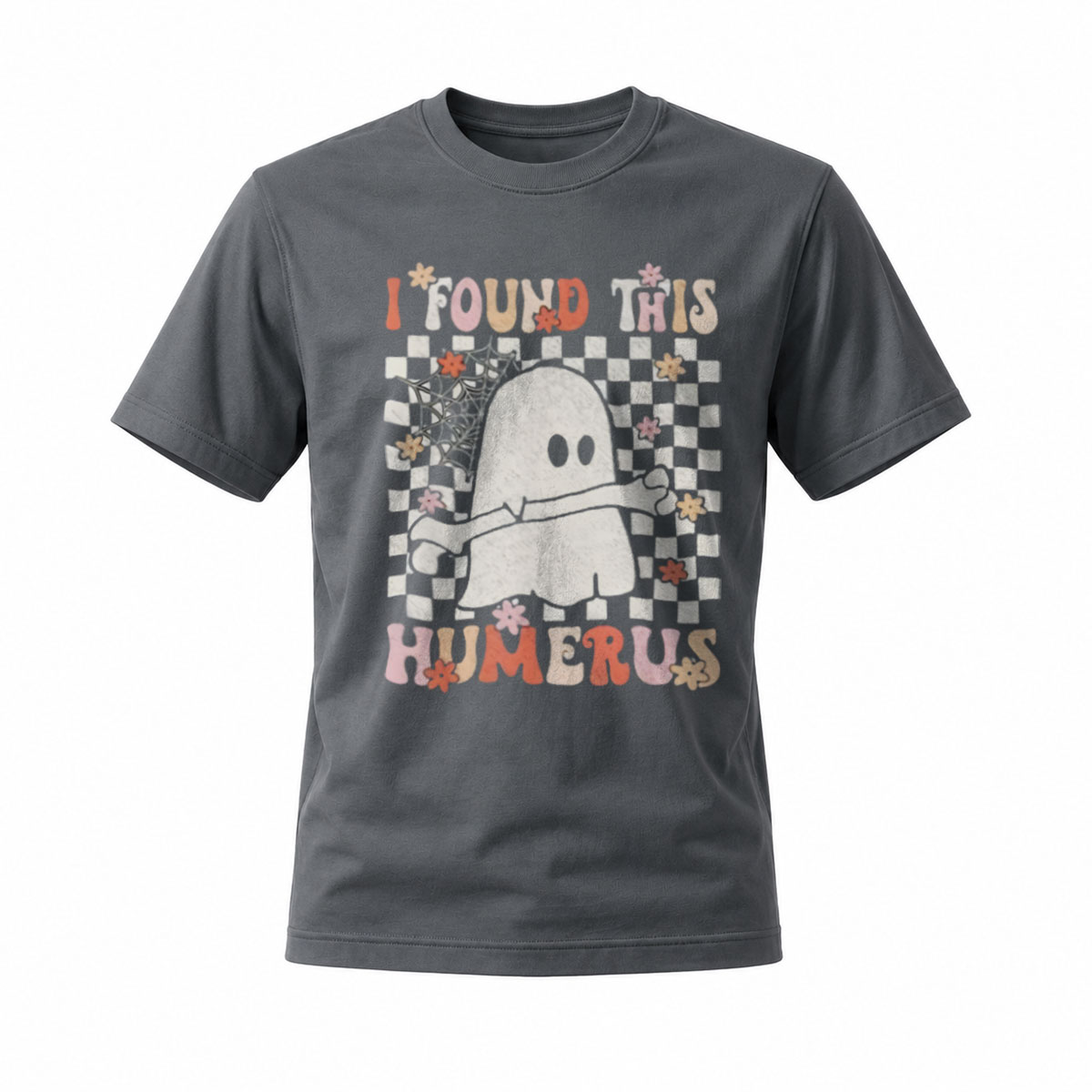 I Found This Humerus Ghost Halloween Funny T-Shirt Men's - Image 6