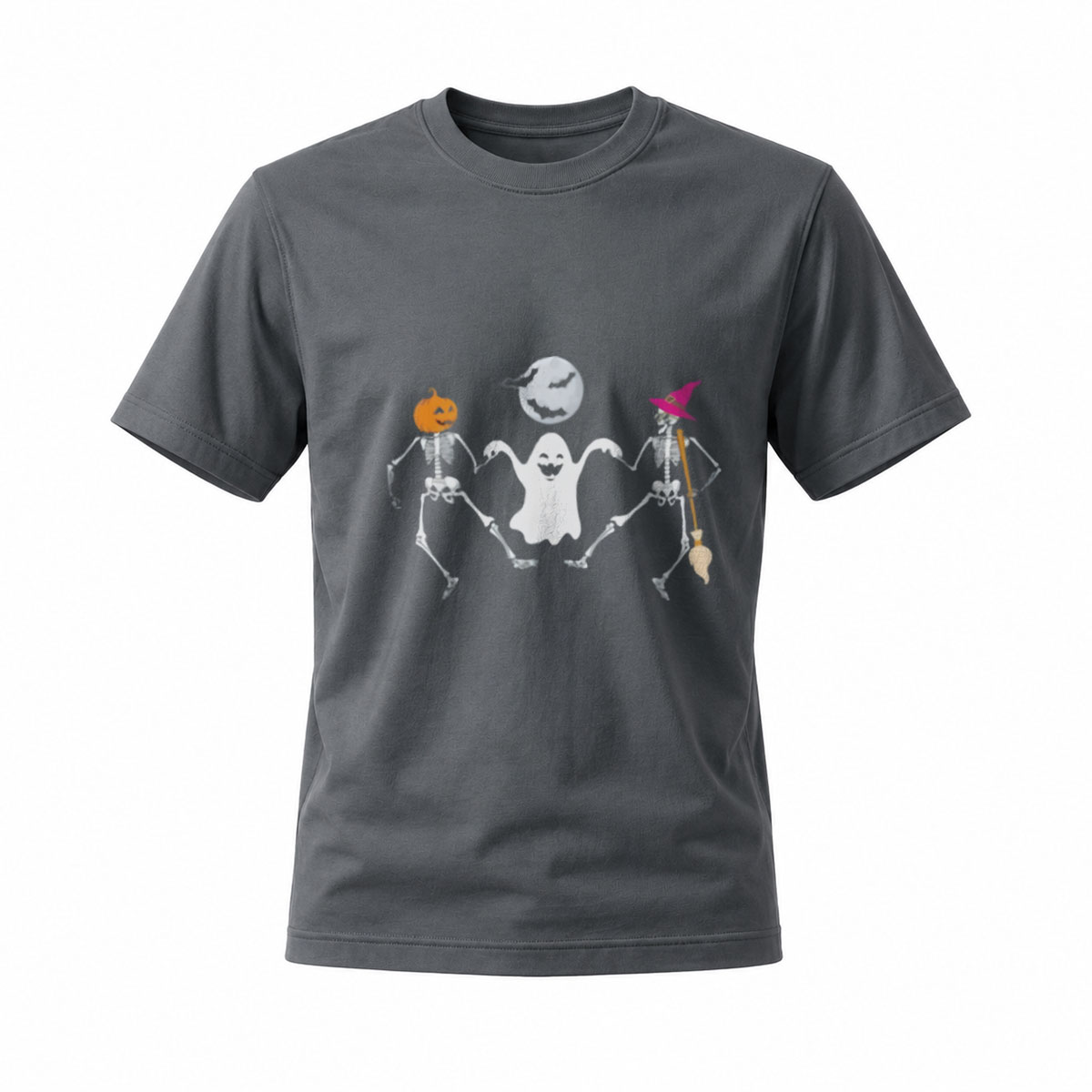 Halloween Skeleton Ghost Pumpkin Witch T-Shirt Men's Women's - Image 6