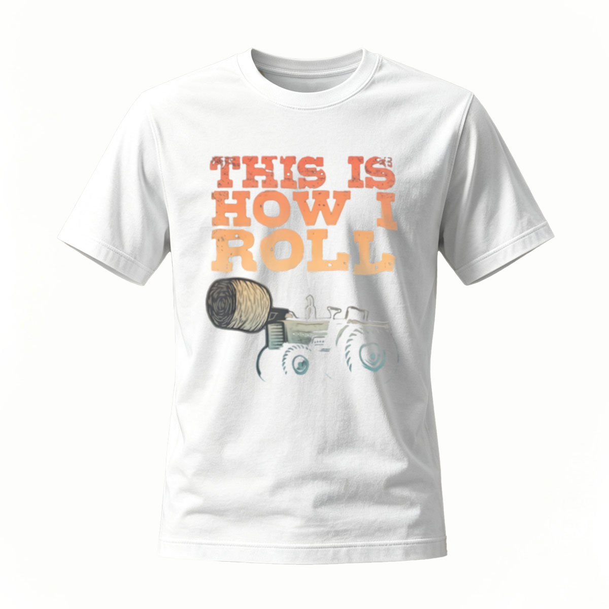 This Is How I Roll Tractor T-Shirt Men's Farm Fun Gift - Image 2