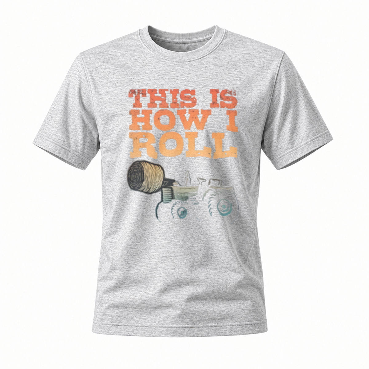 This Is How I Roll Tractor T-Shirt Men's Farm Fun Gift - Image 3