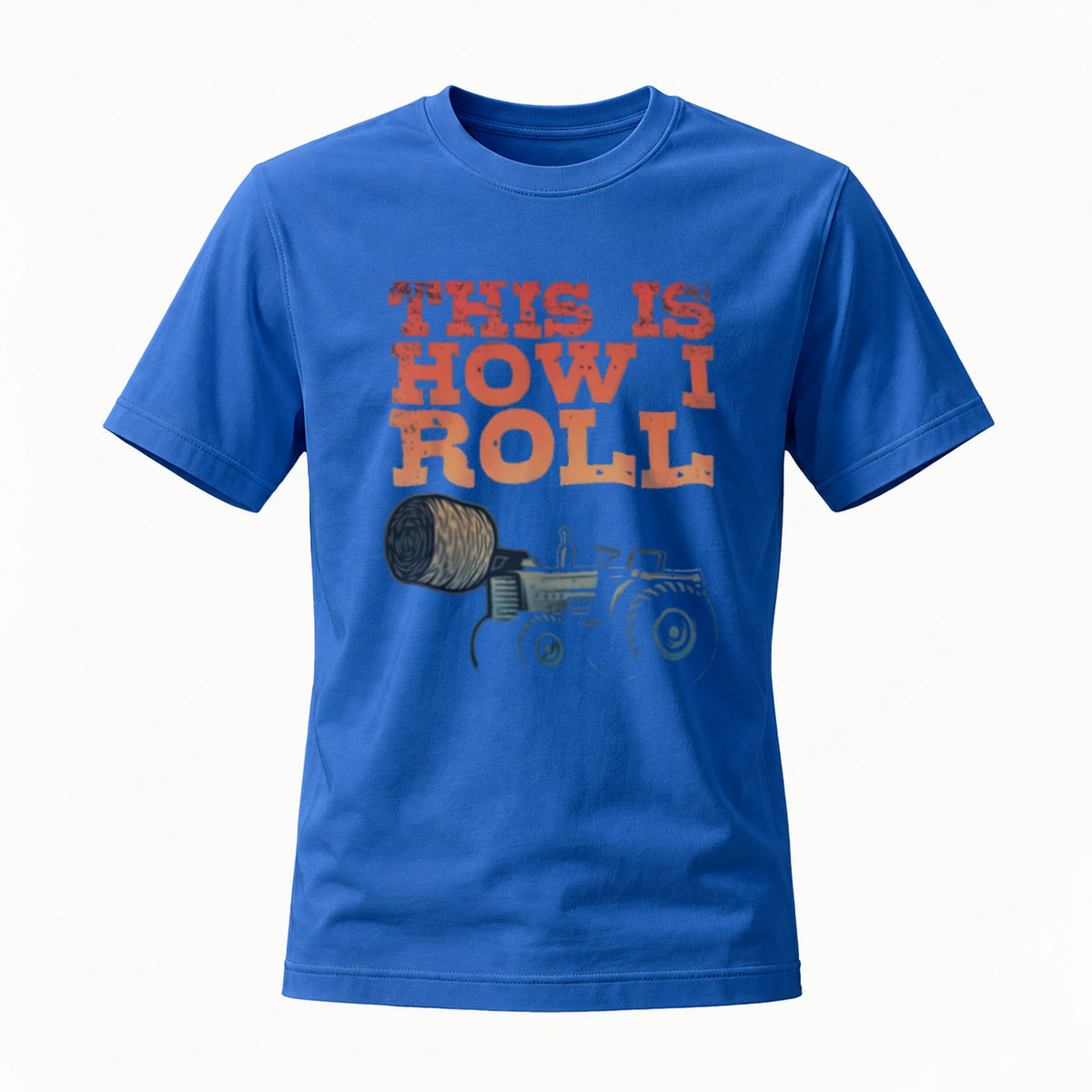 This Is How I Roll Tractor T-Shirt Men's Farm Fun Gift - Image 4