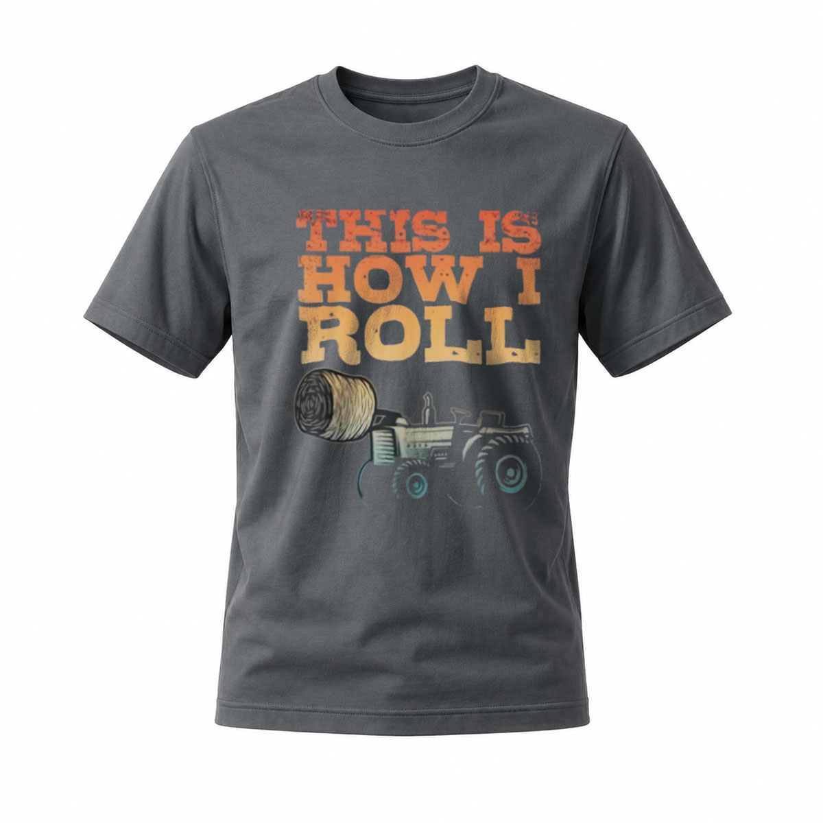 This Is How I Roll Tractor T-Shirt Men's Farm Fun Gift - Image 6