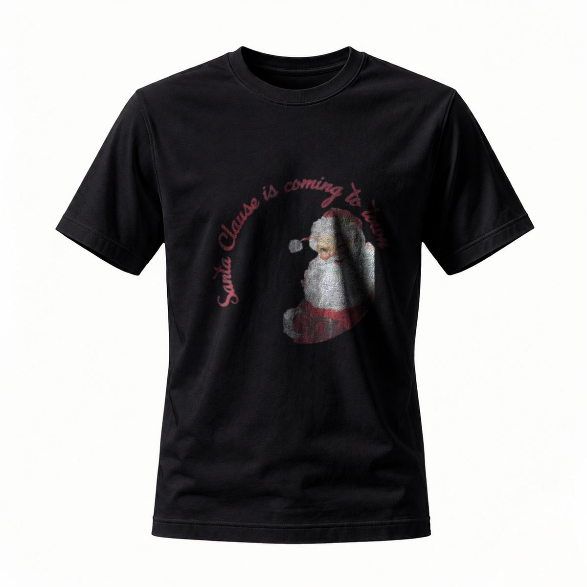 Santa Claus is Coming to Town Men's Christmas T-Shirt