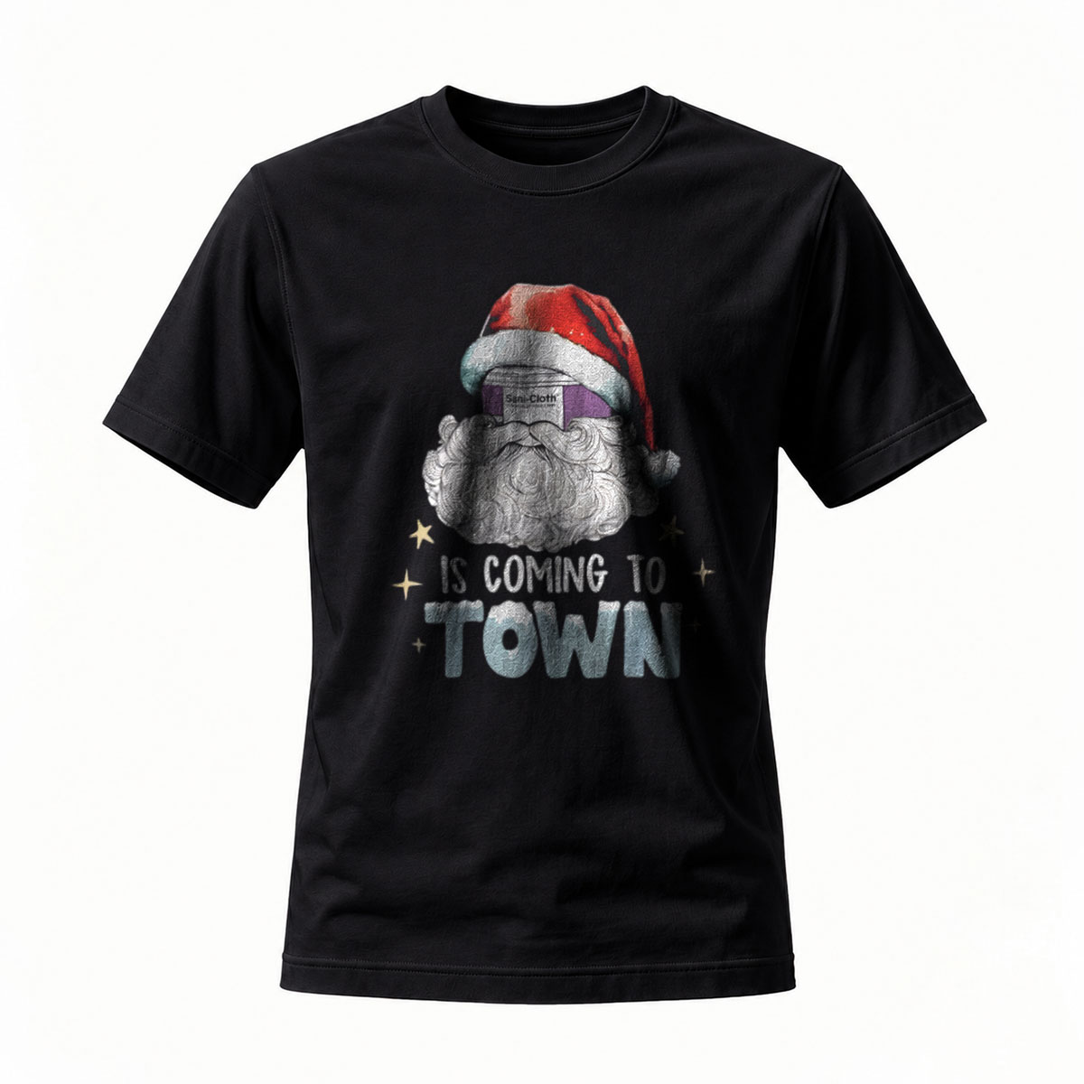 Santa Is Coming To Town Christmas T-Shirt Men's Holiday Gift