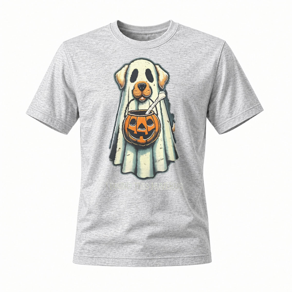Halloween Dog Ghost Costume T-Shirt Funny Pet Humor Men's Women's - Image 3