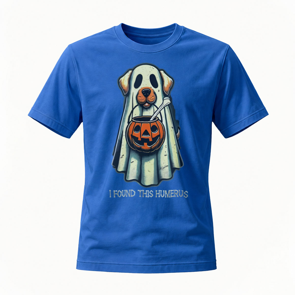 Halloween Dog Ghost Costume T-Shirt Funny Pet Humor Men's Women's - Image 4